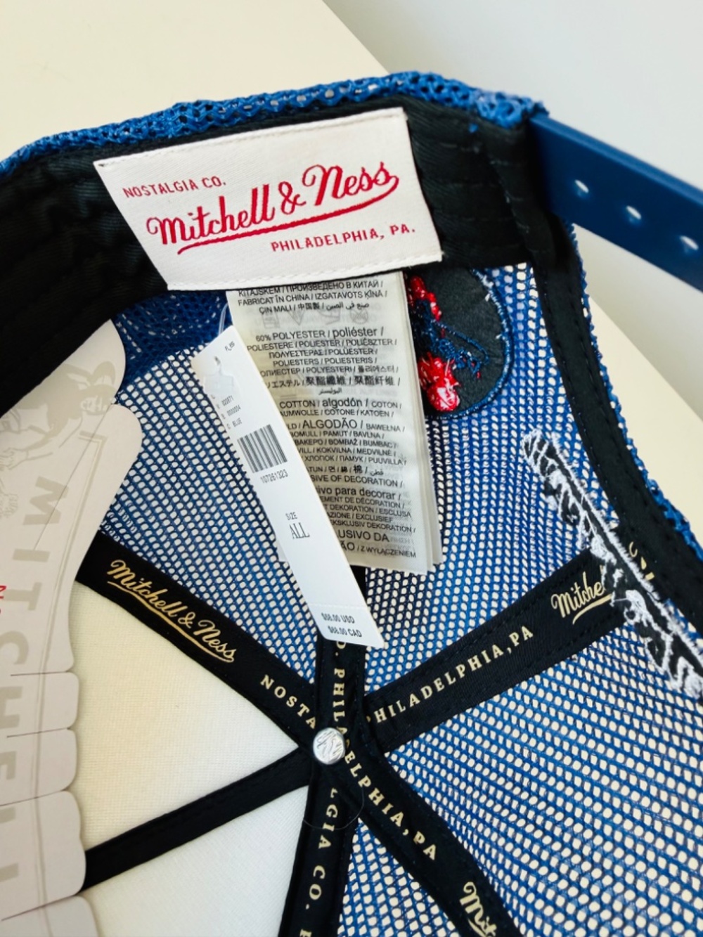 Anthropologie Dodgers Mitchell & Ness MLB Charm Trucker Hat NWT - Picture 6 of 8